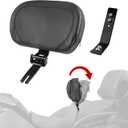 Adjustable Padded Driver Backrest Rider Back Rest w/Storage Pouch Bag and Folding Mounting Kit For Can Am Spyder F3 / F3-L / F3-S / F3-T 2015-2025 Accessories