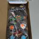 JOYIN 3 Pack Monster Truck Toy - Motion Activated Light Up Cars for Toddlers - Monster Glow Rover LED Wheels - Baby Boy Toys - Press and Go Dinosaur Trucks for Kids Valentines Day Boy Birthday Gifts