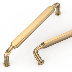 10 Pack 5 Inch(128mm) Champagne Bronze Cabinet Pulls Zinc Alloy Cabinet Handles,Champagne Cabinet Pulls Kitchen Cabinet Hardware for Cupboard Drawer Pulls (5" Hole Center)