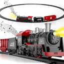 Lucky Doug Christmas Train Set Toys for Kids Toddler Ages 3-5 4-7, Toy Train Set with Light & Sound for Under Christmas Tree, Christmas Toys Train Set for Boys Kids Ages 3-5 4-7 4-8