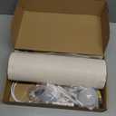 Shenmoyl Adhesive Battery Operated Wall Sconce Set of 2, 5000 mAh Battery Rechargeable Bulb with 12 RGB Colors, Stick on Wall Sconce No Drill Wall Lights, Linen