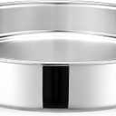 Geetery 12.6 Inch Round Cake Pans Stainless Steel Large Baking Pans Durable & Non Stick for Layer Cakes, Wedding Cakes and Large Parties, Easy Clean & Oven Safe