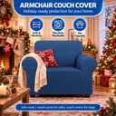 Stretch Chair Sofa Slipcover, Single Couch Cover,Classic Blue