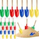Gisafai 24 Pcs Toy Shovels for Kids Gardening Tools Kids Shovel Mini Metal Garden Shovel Sand Shovels with Sturdy Wooden Handle for Summer Beach Toddler Soil Planting Digging Tools, 4 Colors