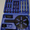 21 in1 Bearing Puller, Bearing Puller Set, Inner Hole Three-Jaw Puller, with Curved Hook and Red Steel Collet Multifunctional Bearing Removal Tool, with Heavy Duty Portable Storage Case Blue