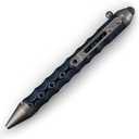 Cool Hand 4.5'' Bolt Action Pens, EDC Ballpoint Ink Refillable, Stylus for Touch Screen, Ergonomic Grip, Hold in Texture with Finger Grooves (Navy/Black)