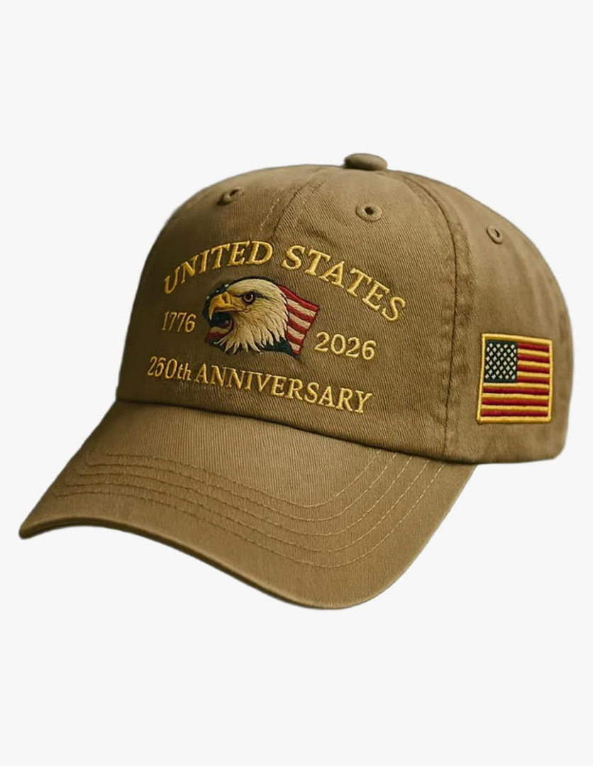 U.S.A. 250th Anniversary Commemorative Hat, Embroidered Adjustable 250 Anniversary USA Hat, Patriotic Bald Eagle Baseball Cap