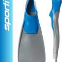 Sporti Essential Floating Swim Fins (Color) - M 7-8 / W 8-9 (Greyblue)