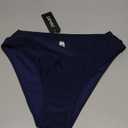 Tempt Me Women Mid Waist Bikini Bottoms - V Cut Bathing Suit Bottoms Twist Front Swimsuit Bottoms Ruched Swimwear 2025 M