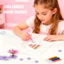 Kingci Fabric Flower Bouquets DIY Kit, 2025 Creative Flower Making Kits for Toddler Girls 117PCS Educational Arts and Craft Kits for Kids, Birthday Christmas Gifts for Girls Boys Teens (Purple)