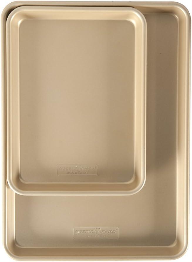 Nordic Ware Naturals NonStick Half Sheet and Quarter Sheet Set 24 inches