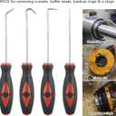 Hydraulic Cylinder Repair Tool kit For skid steers, loaders, backhoes Include gland wrench U-seal installer tools Seal puller Smooth type Piston Ring Compressor (17pcs)