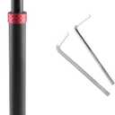 1 Pc Mountain Bikes Seat Posts Suspension Shock Absorber Adjustable Bike Saddle Post Seat Tube Black Red Aluminum Alloy