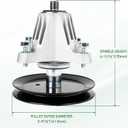 618-09259 Mower Spindle Assembly, Compatible with Cub Cad et XT2-LX42 XT1-LT42 XT1-LT42B, Crafts man T2200 with 42" Decks, Replacement for 618P09259 810-CSP2496N, Grey