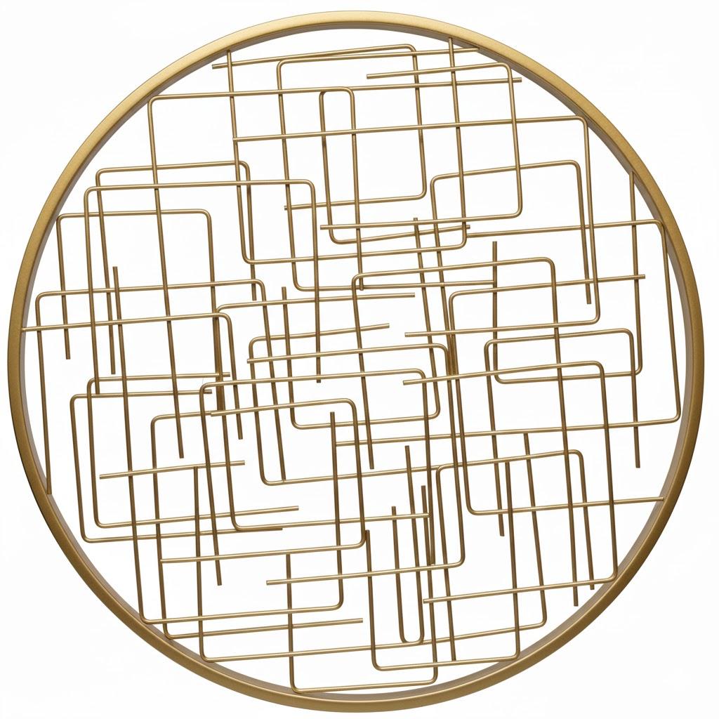 20in. Golf Crosshair Round Metal Decor