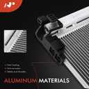 A-Premium Air Conditioning A/C Condenser Compatible with Toyota Corolla 2020-2022, Prius 2016-2022, L4 1.8L, FULL HYBRID EV-GAS (FHEV)