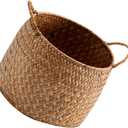 OSALADI Box Rustic Touch Basket for Storage Desktop Flower Arrangement Basket Storage Grocery Woven Seagrass Organizer s for Shelves Woven s for Storage