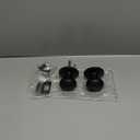 Copper Creek Matte Black Door Knobs - Round Colonial Knob, Non-Locking Passage Handle, Keyless Lockset, Fits All Standard Doors for Home Improvement, Hallway, Closet, Bedroom, Bathroom, 1 Pack