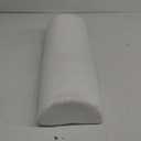 Knee Pillow for Side Sleepers, Half Moon Memory Foam Bolster Pillow for Legs, Ergonomic Design Wedge Elevation Pillow for Side & Back Sleeping, Under Knee Support, Foot, Ankle, Lumbar,White (Standard)