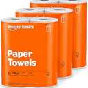 Amazon Basics 2-Ply Flex-Sheets Paper Towels, 12 Basics Rolls = 32 Regular Rolls, Everyday Value with 150 Sheets per Roll (2 Pack of 6 Rolls)