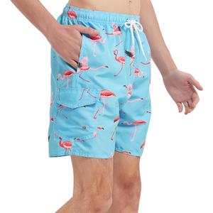 Mens Swim Trunks Swim Shorts Swimwear Quick Dry 7 Swimming Trunks with Mesh Lining