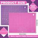 Pangda 1 Pcs 36 x 48 in Large Self Healing Cutting Mat for Sewing, Pink, 47.2"L x 35.4"W