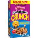 Kellogg's Raisin Bran Crunch Breakfast Cereal, Good Source of Fiber, Giant Size, 24.5 oz (EXP 02/07/27)