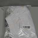 Women's Summer Mid Waist Elastic Denim Shorts Stretchy Short Casual Hot Pants with Pockets White, Large