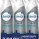 Febreze Air Mist Air Freshener Spray, Odor-Fighting Room Spray, Air Fresheners for Home and Bathroom and Kitchen, Aerosol Can, Heavy Duty Crisp Clean Scent, 8.8oz, (Pack of 3)