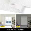UNISHADES Light Filtering Cordless Roman Shades for Indoor Windows & French Doors, 19 3/4" W 60" H - Light Filtering - Natural