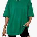 Trendy Queen Womens Oversized Summer T Shirts Fashion Workout Plus Size Tops Short Sleeve Beach Vacation Gym Clothes 2025 3XL