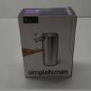 simplehuman 9 oz. Touch-Free Automatic Rechargeable Sensor Pump, Brushed Stainless Steel, New