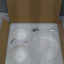 Porcelain Coffee Cup with Saucer 220ml/7.3oz for Cappuccino, Latte, and Tea, Black, Set of 2