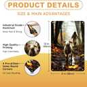 LVYUNF Jesus Wall Art Tin Sign 8x12 Inch - Christian Wall Art Gifts for Men Women - Jesus Poster Religious Metal Wall Decor for Home/Church/Prayer/Room/Office/Bedroom/Living Room Decor