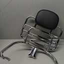 Rear Luggage Rack, Silver Rear Luggage Rack with Backrest Cushion Fit for Sprint Primavera 5 125 15 25 3 GTS Luggage Carrier Bracket