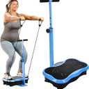 Lifepro TrimLite Vibration Plate Exercise Machine with Handlebars  Whole Body Vibration Platform for Lymphatic Drainage & Weight Loss  99 Speed Levels, Bluetooth Speaker, Resistance Bands & Remote