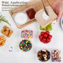 20 sets Reusable Snack Containers 2 Compartment Condiment Container With Lids Snackle Box Container Portion Control for Refrigeration Sauce,Outdoor Takeaway,Travel