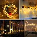 Moobibear LED String Lights 99ft UL Listed Plug in Fairy Lights 300 LED Warm White Waterproof Copper String Lights with ON/Off Switch for Bedroom Patio Birthday Wedding Valentines Day Decor