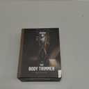 Body Hair Trimmer for Men: Pubic Hair Trimmer with Wireless Charging & 4000K LED Display, Waterproof Wet Dry Body Groomer for Face Legs, 90Min, Ceramic Blade (Mysterious Black)