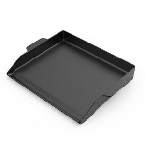 Universal Cast Iron Griddle for Gas Grills and Range Oven, Non-stick BBQ Flat Top Griddle with Handles for Outdoor Cooking, Tailgating, 18.6" × 12"