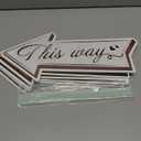 Wedding Directional Road Sign Arrow Yard Sign With Exquisite Double-sided Printing, Waterproof Large Sign With Stakes, Wedding Supplies - 5PCS (Brown)