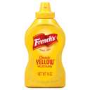 Frenchs Yellow Mustard, Classic, Stone-Ground #1 Grade Mustard Seeds, Product of the USA, Gluten Free, No Artificial Flavors, For Burgers, Brats, and Hot Dogs, 14 oz