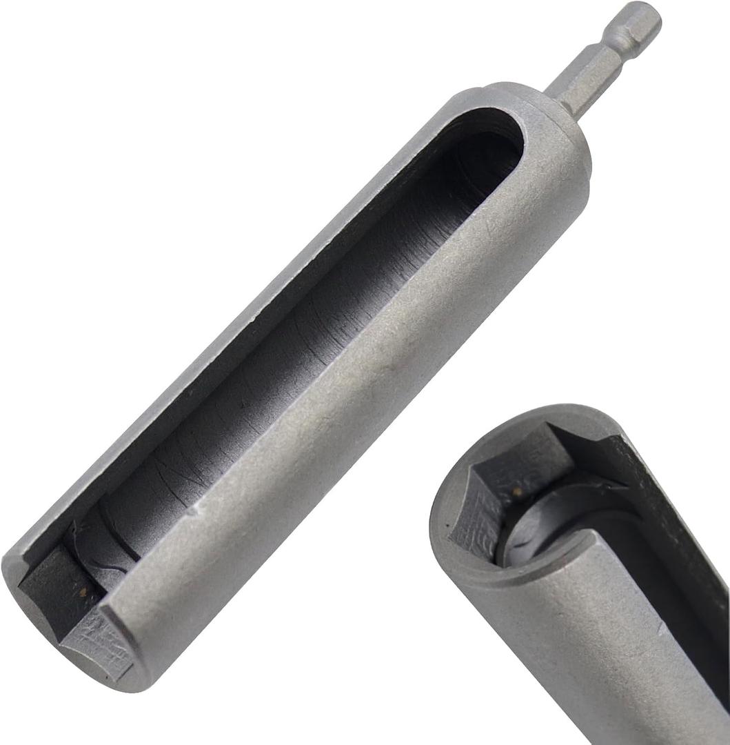 5 x Slotted Drill Bit Socket Wrench Tool,0.66"/17mm Hex Socket Nut Driver,1/4" Hex Shank,5.3"/135mm Length - 1pcs