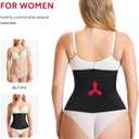 Nebility Waist Trainer for Women Corset Shapewear Tummy Control Segmented Waist Cincher Workout Girdle, M