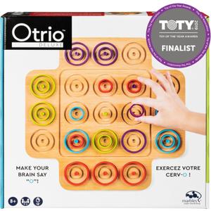 Spin Master Games, Otrio Wood Strategy Game, Interactive Puzzle Game, STEM Activity, 2 Players, for Ages 8 &Up