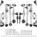 ALADICHE Control Arm Kit Fit for Audi B6 B7, A4, A4 Quattro 2000-2008
Front Upper Lower Suspension Kit Outer Tie Rod End Sway Bar Link Fits Audi B6 B7, A4 2000-2008, A4 Quattro 2000-2008