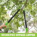 WORKPRO Bypass Lopper, 28" Branch Cutter with 65MN Spring Steel Blade, Heavy Duty Tree Trimmer with 1-3/16inch Cutting Capacity, Perfect for Cutting Shrubs and Branches