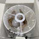 KDG Modern Cordless Small Table Lamp, Portable LED Fabric Shade Desk Lamps, 5000mAh Rechargeable Battery Operated Lighting for Bedroom, Bedside, Bar, Living Room, Dining Room, Night Light(Gold)