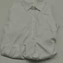 Womens Button Down Shirt Dresses with Pockets Cotton Button Up Tunics Long Sleeve Solid High Low Blouse Tops (Small, White)