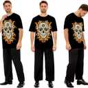 MISS FANTASY Pirate Shirt Women Men - Pirate Costume Outfits Halloween Unisex Adults (M)